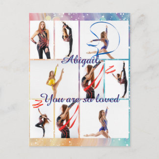 You Are So Loved 9 Picture Photo Collage & Name ポストカード