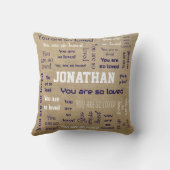 You Are So Loved Blanket Add Your Name  クッション (裏面)