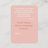 You Are So Loved Christian Valentine's Day Card エンクロージャーカード (裏面)