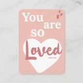You Are So Loved Christian Valentine's Day Card エンクロージャーカード (正面)