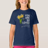 You Are So Loved Floral Christian Tシャツ (正面)