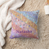 You Are So Loved Positive Affirmation Throw Pillow クッション (ブランケット)