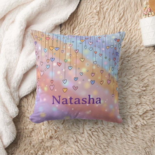 You Are So Loved Positive Affirmation Throw Pillow クッション (ブランケット)