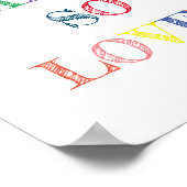 You Are So Loved Quote Colours Poster ポスター (角)