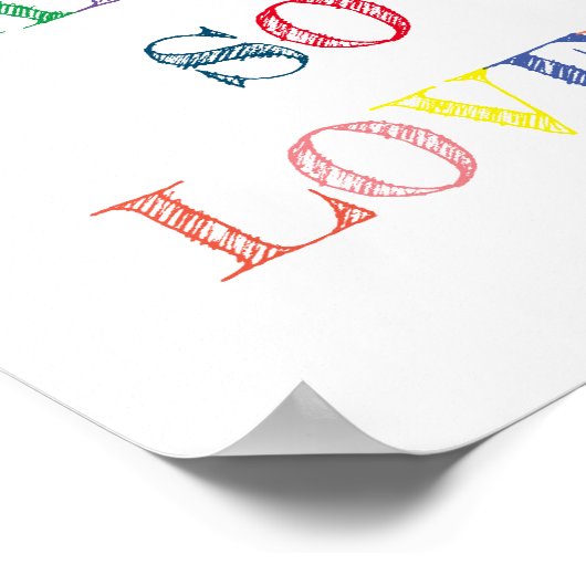 You Are So Loved Quote Colours Poster ポスター (角)