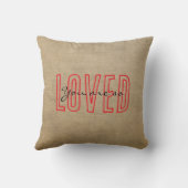 You Are So Loved Throw Pillow クッション (裏面)