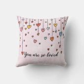 You Are So Loved Throw Pillow クッション (裏面)