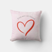 You are so Loved Throw Pillow クッション (正面)