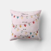 You Are So Loved Throw Pillow クッション (裏面)