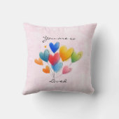 You Are So Loved Throw Pillow クッション (裏面)