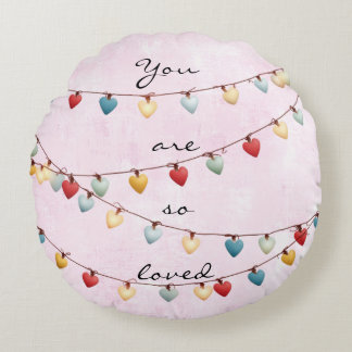 You Are So Loved Throw Pillow ラウンドクッション
