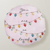 You Are So Loved Throw Pillow ラウンドクッション (裏面)