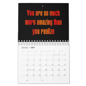 "You are so much more..." Encouragement Quotes カレンダー (1月 2027)