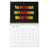 "You are so much more..." Encouragement Quotes カレンダー (3月 2027)