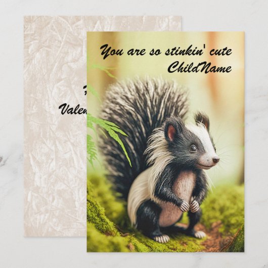 You are so stinkin' cute - cute skunk image シーズンカード (正面/裏面)