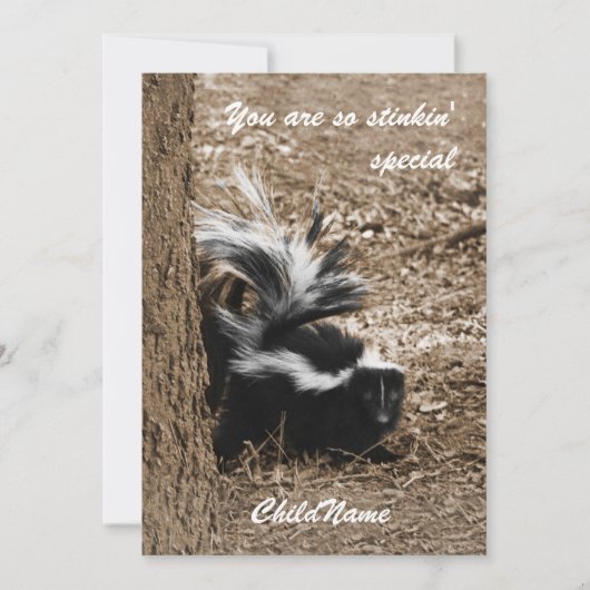 You are so stinkin' special - little skunk photo シーズンカード (正面)