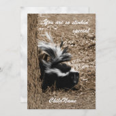 You are so stinkin' special - little skunk photo シーズンカード (正面/裏面)
