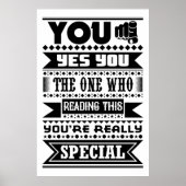 You Are Special (やる気を起こさせる引用文) ポスター (正面)