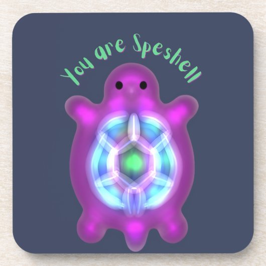 You Are Speshell Turtle Personalized Gift コースター (正面)