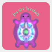 You Are Speshell Turtle Personalized Gift  スクエアシール (正面)