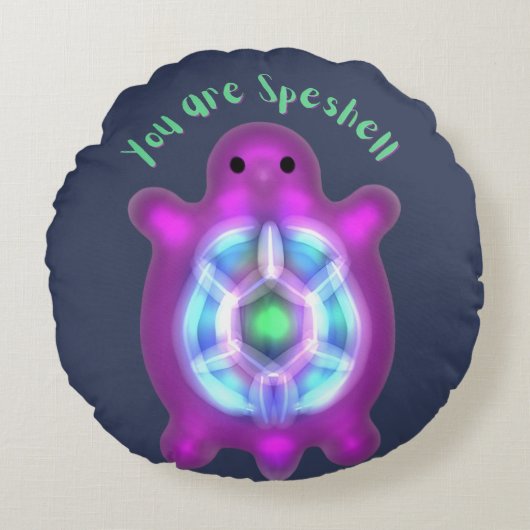 You Are Speshell Turtle Personalized Gift ラウンドクッション (正面)