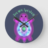 You Are Speshell Turtle Personalized Gift ラウンド壁時計 (正面)
