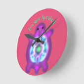 You Are Speshell Turtle Personalized Gift T-Shirt ラウンド壁時計 (傾斜)