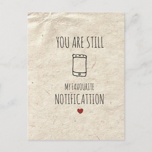 You are still my favourite notification ポストカード (正面)
