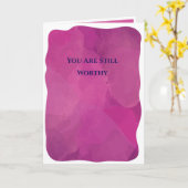 You are still worthy.  カード (黄色い花)