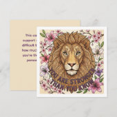 You Are Strong Personalized Lion Card シーズンカード (正面/裏面)