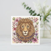You Are Strong Personalized Lion Card シーズンカード (スタンド正面)
