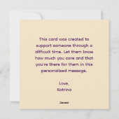 You Are Strong Personalized Lion Card シーズンカード (裏面)