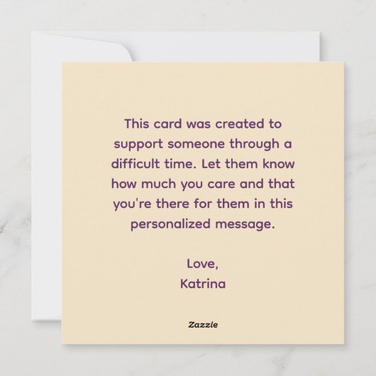 You Are Strong Personalized Lion Card シーズンカード (裏面)