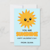 You Are Sunshine Kids Valentine Card ノートカード (正面)