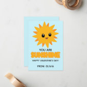 You Are Sunshine Kids Valentine Card ノートカード (正面/裏面インサイチュ)
