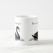 You are swanderful black swan Funny Goth Gift コーヒーマグカップ (中央)
