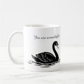 You are swanderful black swan Funny Goth Gift コーヒーマグカップ (左)