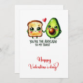 You are the avocado to my toast funny fruits シーズンカード (正面/裏面)