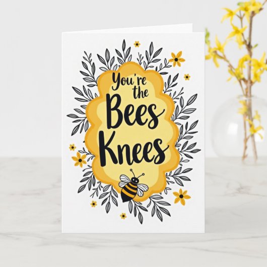 You Are The Bees Knees Card カード (黄色い花)