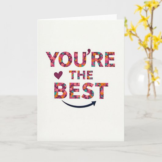 You Are The Best Card カード (黄色い花)