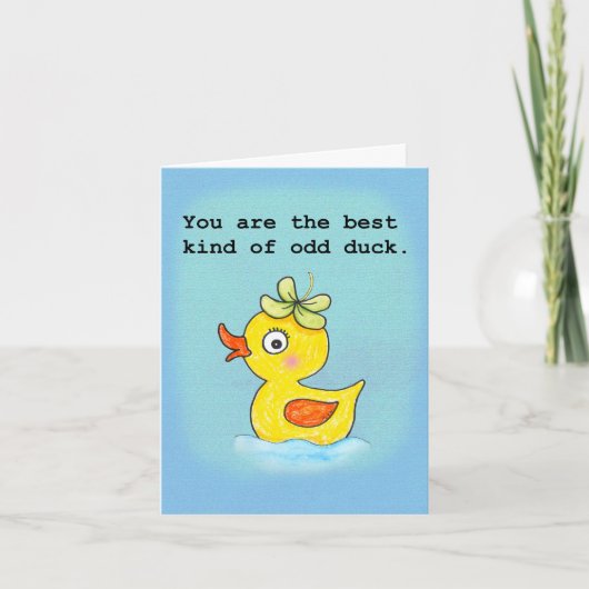 You are the best kind of odd duck Valentines day カード (正面)