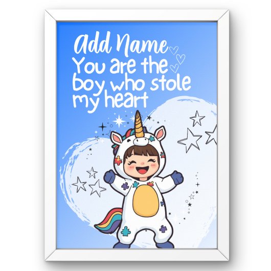 You are the Boy who stole my heart Autism poster ポスター