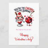 You are the cherry to my sundae Fun Valentines day シーズンカード (正面)