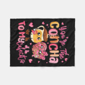 You Are The Concha To My Cafecito Funny Mexican Va フリースブランケット (正面(横))