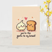 You Are The Garlic To My Bread Card カード (黄色い花)