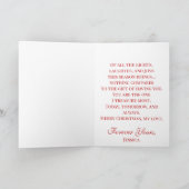 You are the gift I treasure most Merry Christmas  シーズンカード (内部)