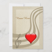 You are the music to my heart, Personalize Holiday シーズンカード (正面)