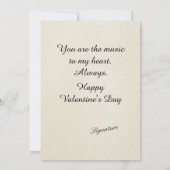 You are the music to my heart, Personalize Holiday シーズンカード (裏面)