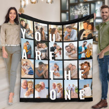 You are the One 20 Vertical Photo Collage Black