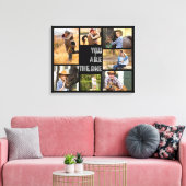 You are the One 7 Photo Collage Black キャンバスプリント (インサイチュ (リビング))